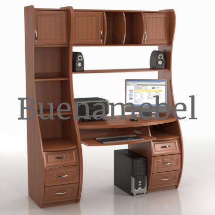 Компьютерный стол "Беркут" КС-1К+"Триумф" СФ-433Д