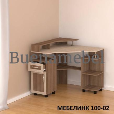 Компьютерный стол "Мебелинк 100-02 рамка МДФ"