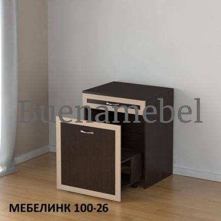 Компьютерный стол "Мебелинк 100-26 рамка МДФ"