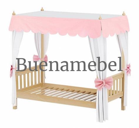 Двухъярусная кровать Детская  с навесом "Принцесса"