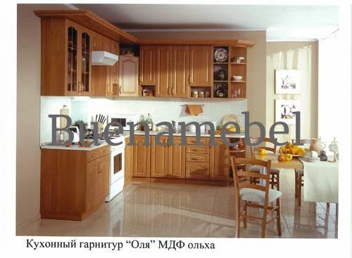 Кухня "Оля" МДФ (ольха) 